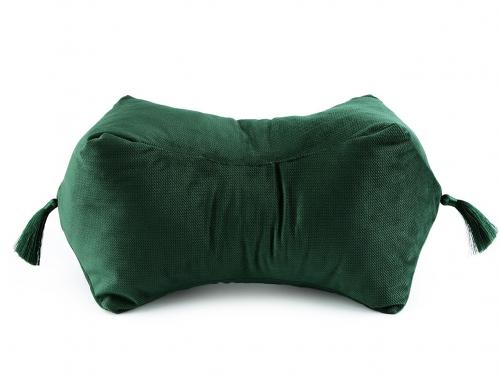 Relaxační polštář strukturovaný velvet, barva 21 zelená tmavá