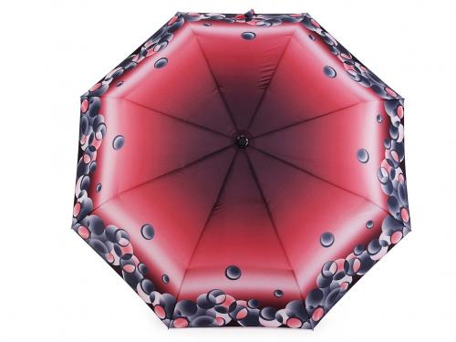 Dámský skládací deštník, barva 4 červená tmavá