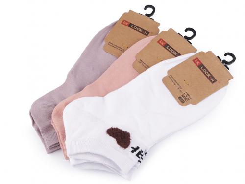 Dámské bavlněné ponožky kotníkové, barva 1 (vel. 35-38) mix