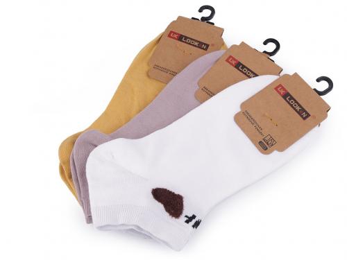 Dámské bavlněné ponožky kotníkové, barva 3 (vel. 35-38) mix