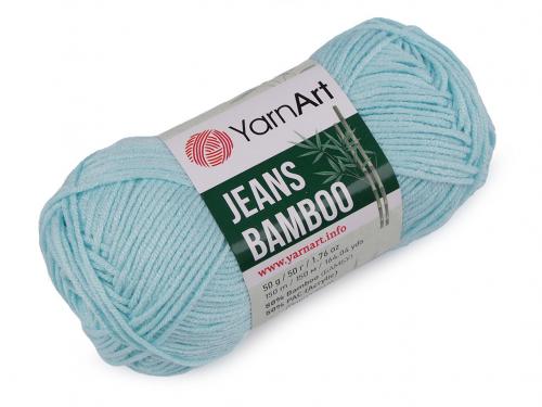 Pletací příze Jeans Bamboo 50 g, barva 9 (119) modrá pomněnková