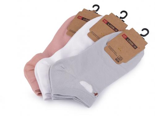 Dámské bavlněné ponožky kotníkové, barva 2 (vel. 35-38) mix