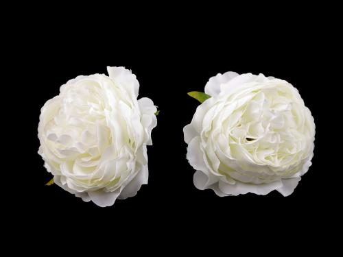 Umělý květ růže Ø7,5 cm, barva 1 krémová nejsvět.