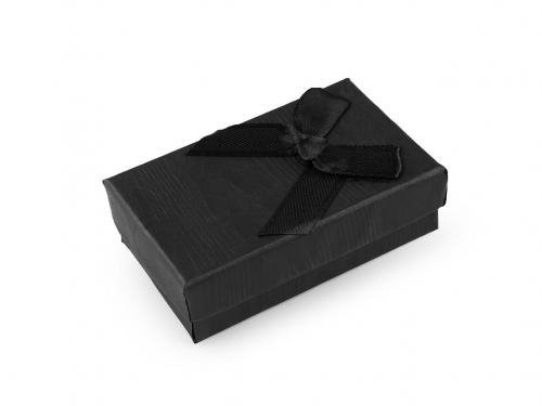 Krabička s mašličkou 5x8 cm, barva 5 černá