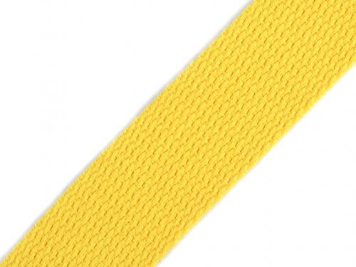 Popruh BA+PES šíře 32 mm, barva 14 (611) žlutá