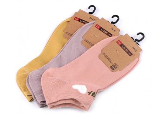 Dámské bavlněné ponožky kotníkové, barva 12 (vel. 39-42) mix
