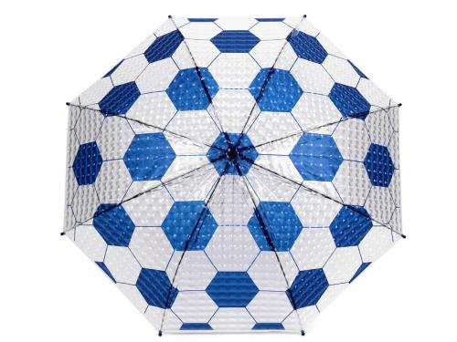 Dětský vystřelovací deštník, barva 6 modrá fotbalový míč