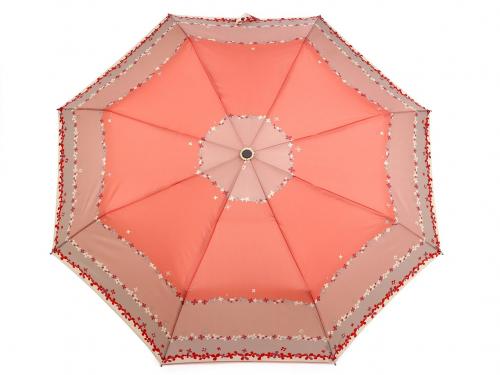 Dámský skládací vystřelovací deštník, barva 1 růžová sv.