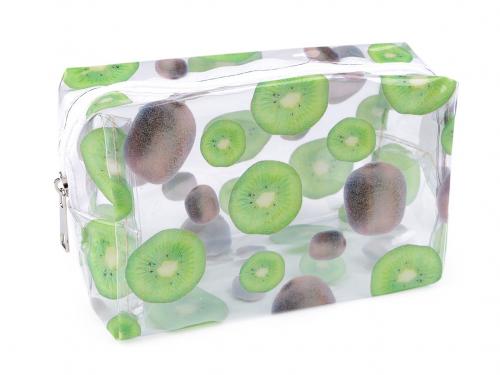 Pouzdro / kosmetická taška 11x18 cm, barva 3 zelená kiwi