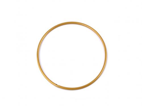 Kovový kruh na lapač snů k dekorování Ø10 cm, barva 2 zlatá světlá lesk