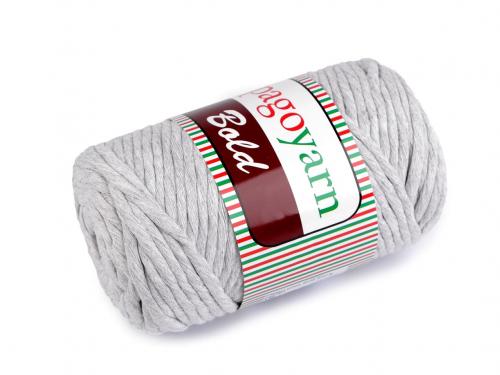Špagetová pletací příze Bold 250 g, barva 10 (103) šedá nejsvětlější
