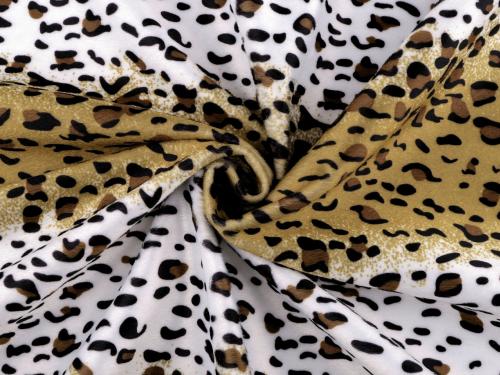 Imitace zvířecí kůže leopard, barva 1 béžová písková
