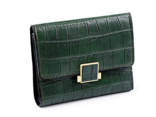 Dámská peněženka / dokladovka 9x11 cm, barva 3 zelená tmavá
