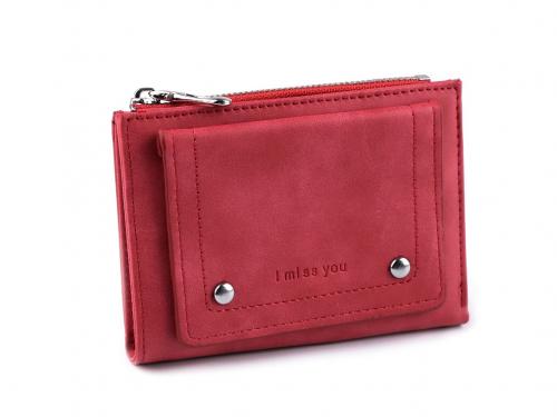 Dámská peněženka 9x12,5 cm, barva 2 červená