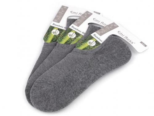 Dámské / dívčí bambusové ponožky do tenisek, barva 6 (vel. 39-42) šedá