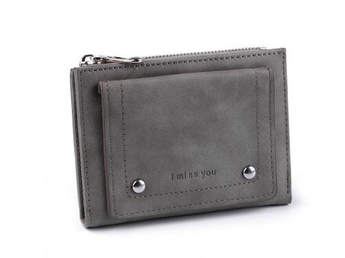 Dámská peněženka 9x12,5 cm, barva 4 šedá
