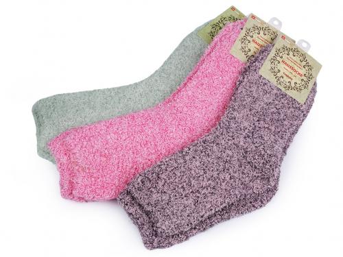 Dámské froté ponožky žíhané, barva 5 (vel. 39-42) mix