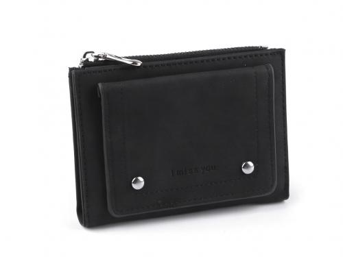 Dámská peněženka 9x12,5 cm, barva 5 černá