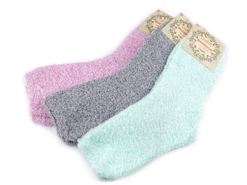 Dámské froté ponožky žíhané, barva 9 (vel. 35/38) mix