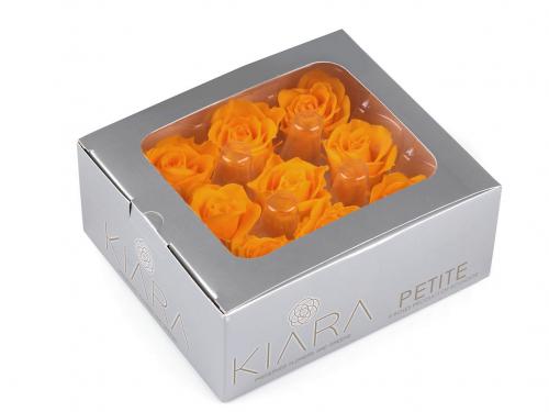 Stabilizovaná / věčná růže Ø35 mm, barva 2 oranžovožlutá
