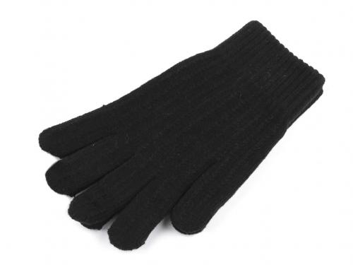 Pánské pletené rukavice, barva 4 černá