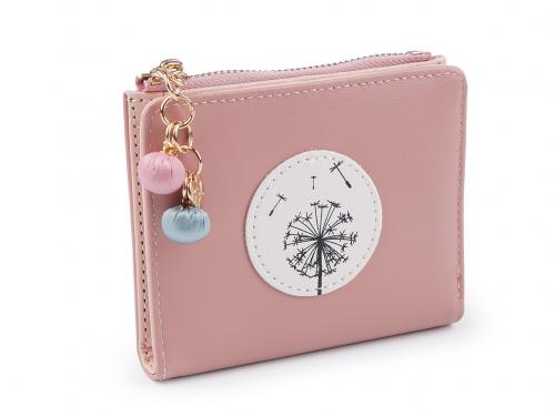 Dámská / dívčí peněženka 10x12 cm, barva 1 pudrová