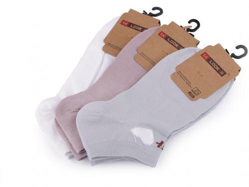Dámské bavlněné ponožky kotníkové, barva 4 (vel. 35-38) mix