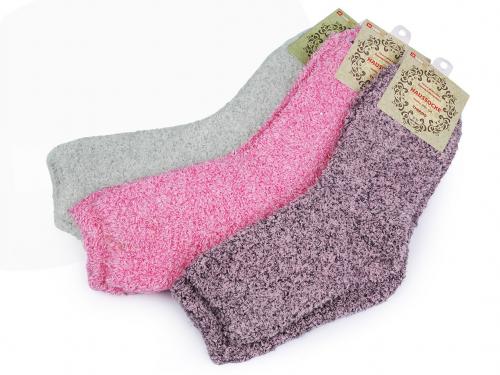 Dámské froté ponožky žíhané, barva 3 (vel. 35-38) mix