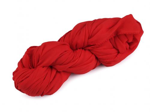 Letní šátek / šála jednobarevná 75x175 cm, barva 4 červená