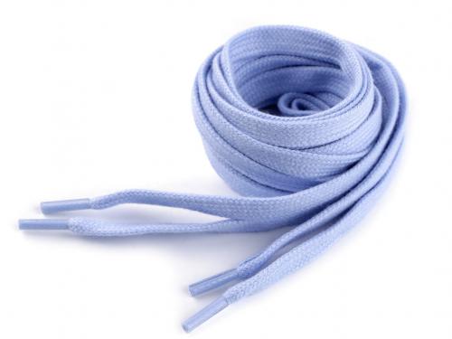 Bavlněné tkaničky do bot / tenisek / mikin délka 130 cm, barva 5 (5403) modrá světlá