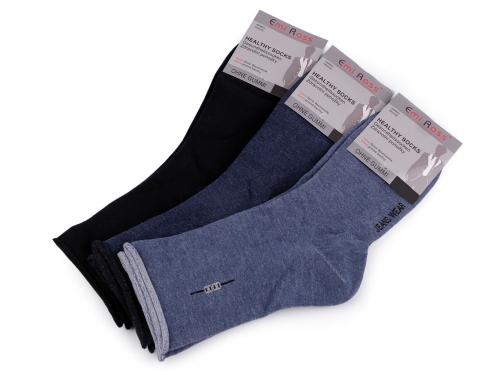 Pánské bavlněné ponožky se zdravotním lemem, barva 2 (vel. 43-46) mix