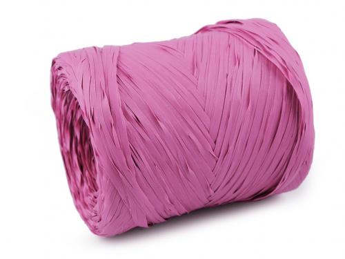 Lýko rafie k pletení tašek - syntetické, šíře 10 mm, barva 9 růžovofialová