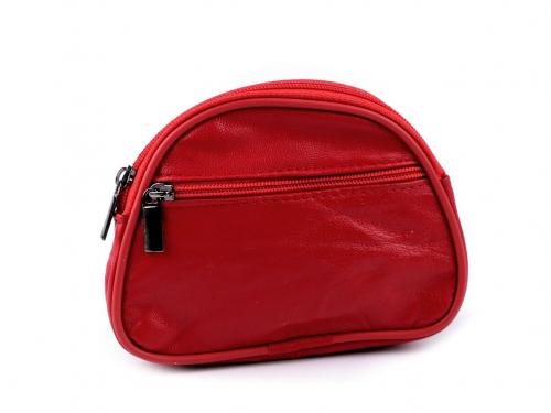 Klíčenka / peněženka malá, kožená 9x12 cm, barva 4 červená