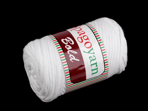 Špagetová pletací příze Bold 250 g, barva 1 (101) bílá