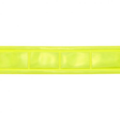 Reflexní PVC páska našívací 25 mm, barva Žlutá reflexní