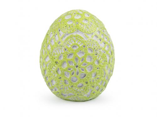 Velikonoční vajíčko krajkový motiv, barva 2 zelená sv.