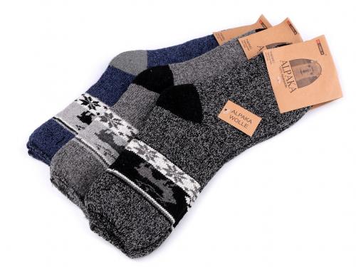 Pánské ponožky thermo Alpaka, barva 1 (vel. 39-43) mix náhodný