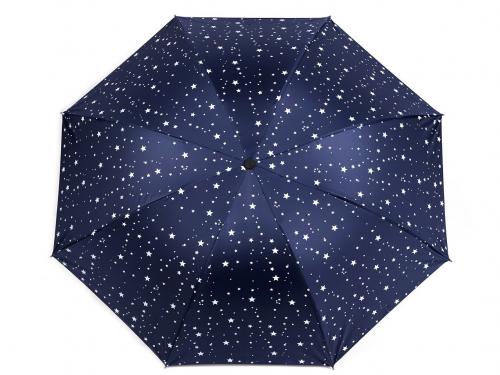 Dámský skládací deštník, barva 4 modrá tmavá
