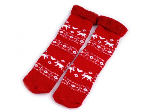 Vánoční ponožky v dárkové kouli, barva 11 (vel. 41-47) červená
