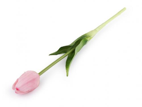 Umělý tulipán, barva 3 růžová nejsv.