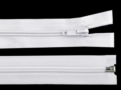 Spirálový zip šíře 5 mm délka 100 cm bundový bílý POL, barva Bílá