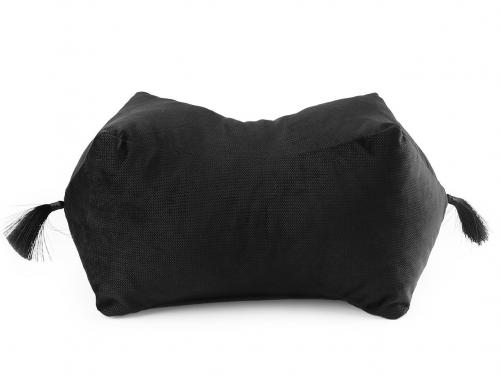 Relaxační polštář strukturovaný velvet, barva 28 černá