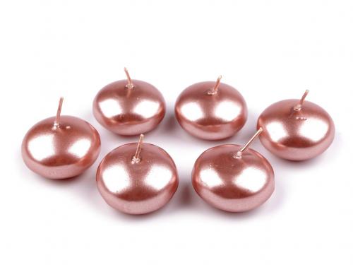 Plovoucí svíčky Ø4,5 cm, barva 2 pudrová perleť