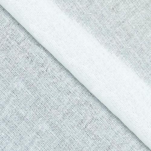 Přižehlovací bavlněná tkanina šíře 90 cm 92 g/m2, barva Bílá