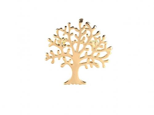 Brož strom života, barva 2 zlatá