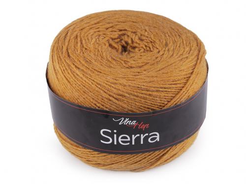Pletací příze Sierra 150 g, barva 6 (6489) hořčicová tmavá