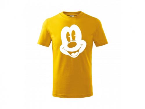 PotiskniTriko.cz Tričko dětské Mickey 272 žluté/bílý potisk Velikost dětského trička: 146 cm/10 let