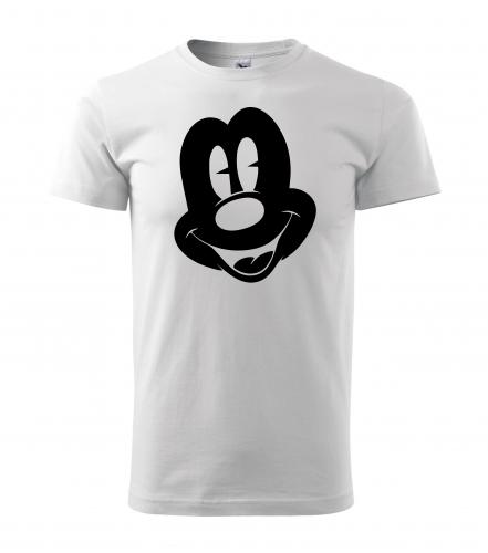 PotiskniTriko.cz Tričko pánské Mickey Mouse 272 bílé/černý potisk Velikost pánského trička: XXXL