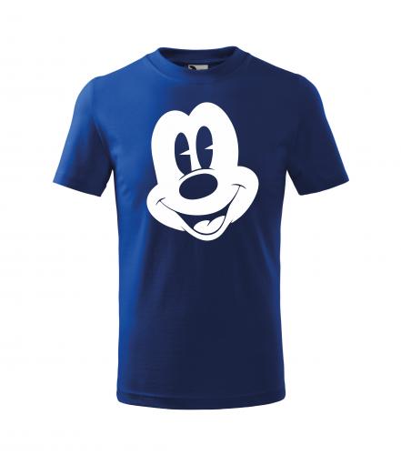 PotiskniTriko.cz Tričko dětské Mickey 272 královská modrá/bílý potisk Velikost dětského trička: 158 cm/12 let