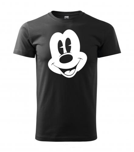 PotiskniTriko.cz Tričko pánské Mickey Mouse 272 černé/bílý potisk Velikost pánského trička: M